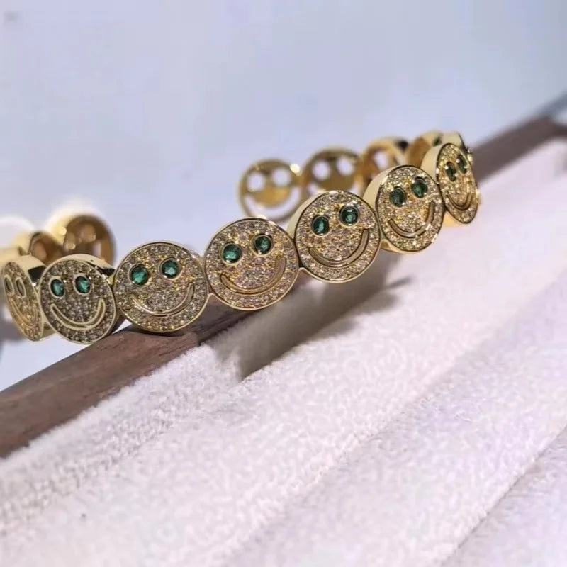 Laughing smiley face bracelet