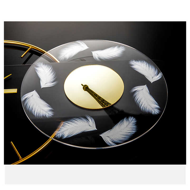 كبيرة الإبداعية الأزياء الشمال المعادن كبيرة الفاخرة 3d الحديثة الحد الأدنى جدار ساعة تُستخدم كديكور للمنزل