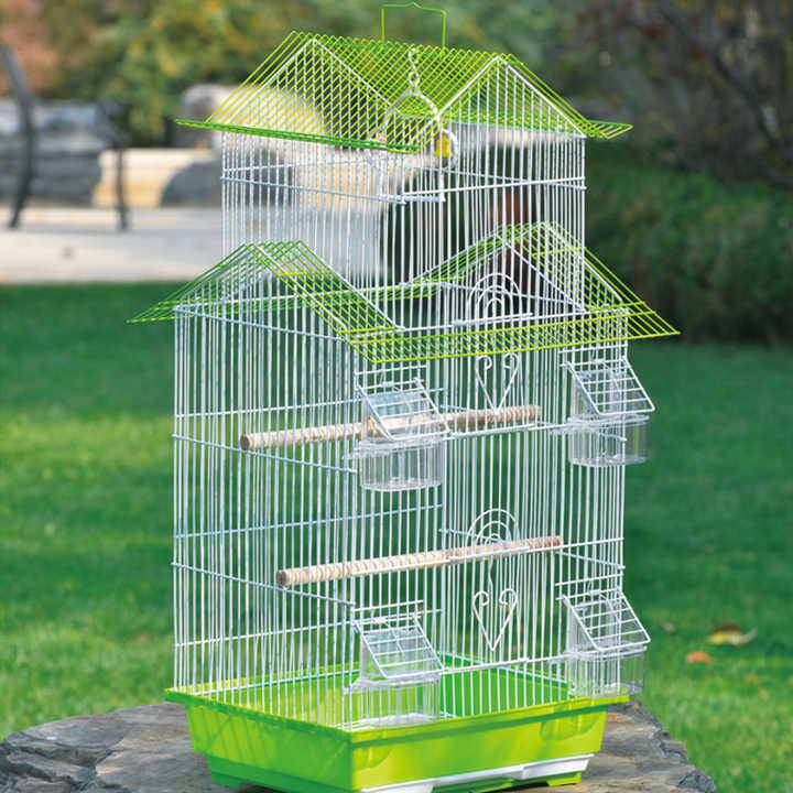 قفص طيور بوجيرجر لل للطي, حامل معدنلحيوانات الأليفة قابي ، جميع الطيور ، تربية الببغاء ، كبير ، متوسط ، أقفاص صغيرة للبيع من المصنع -اكسسوارات حيوانات