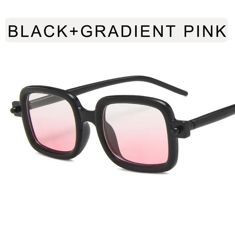 Thick Frame Sunglasses - Vintage Square Sunglasses 