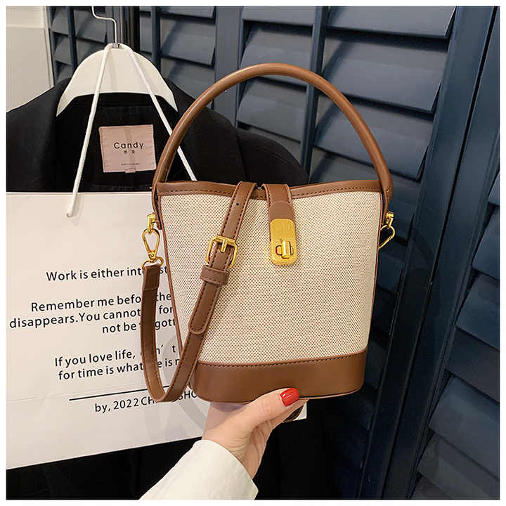 Simple bucket bag for women 