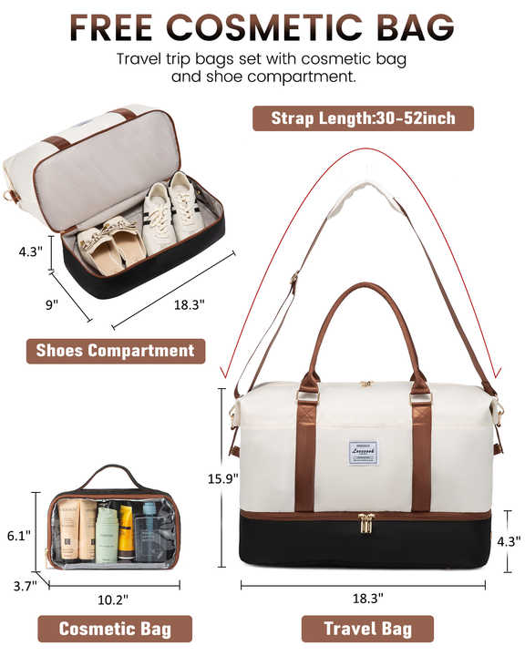 حقائب سفر لعطلة نهاية الأسبوع للنساء