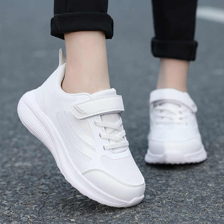 Boys' Sneakers White Breathable Mesh Sneakers 