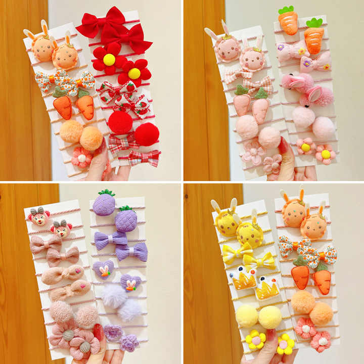 Children's accessories, hair accessories, set of hair ties 
