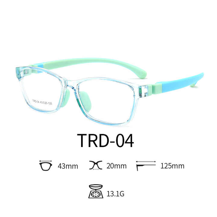 Anti-blue silicone frame children's glasses 