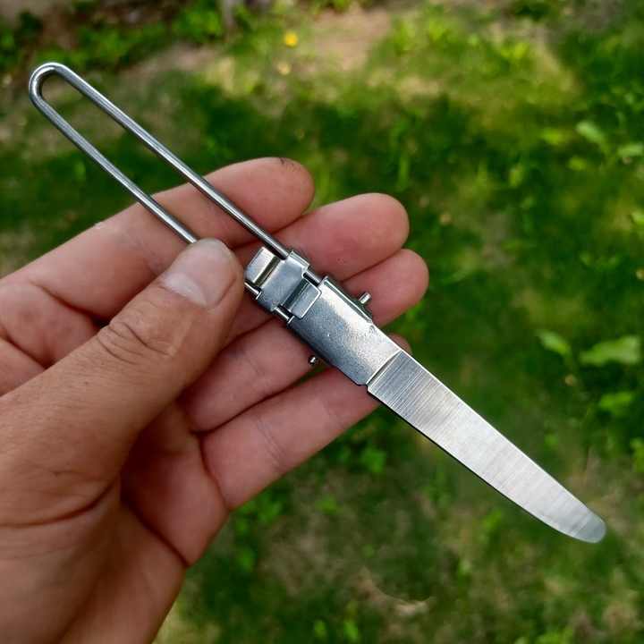 Picnic Camping Spoons and Forks Set, EDC, Foldable, Travel, Camping Utensils 