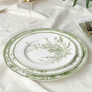 طقم أطباق وأوعية على الطراز الرعوي Pastoral Style Plate and Bowl Set