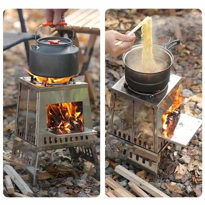 Most Popular Stainless Steel Camping and Hiking Stove. 