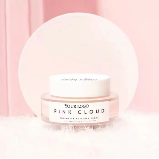 Quality OEM Organic Vegan Moisturizing Anti Wrinkle Pink Cloud Soft Face Cream for Women 