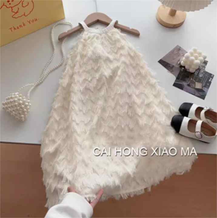 Westernized Outdoor Dresses - Girls' Summer Strap Dress 