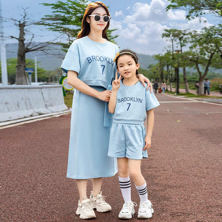 New Summer Parent-child Shirt Family Outfit 