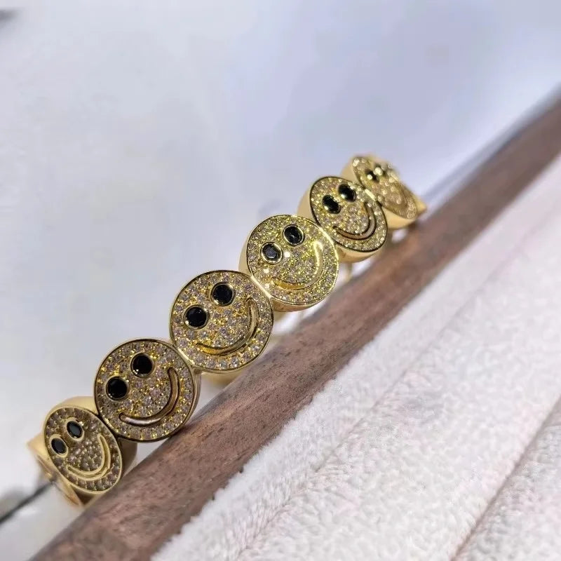 Laughing smiley face bracelet