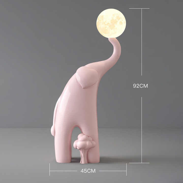 Resin elephant bedside lamp 