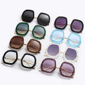 Oversized Polygon Sunglasses 
