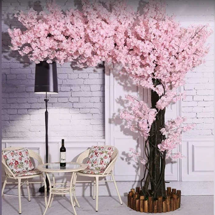 High quality artificial cherry blossom trees, wedding and pink tree flowers for indoor, outdoor, home and office decoration 