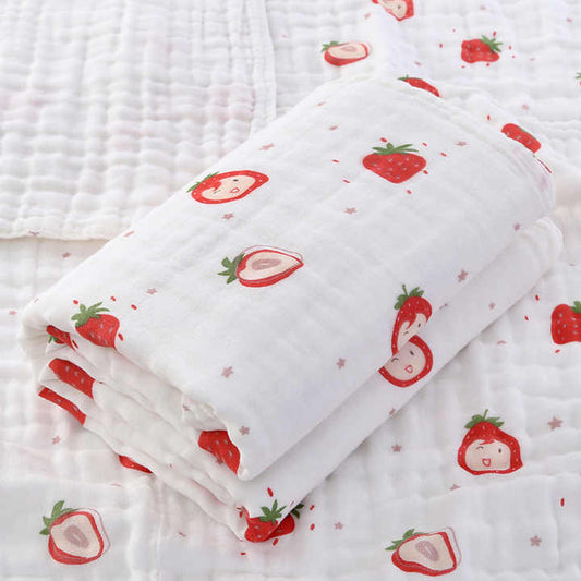 Quilt Warp Knitted Cotton -بطانية أطفال سريعة الجفاف