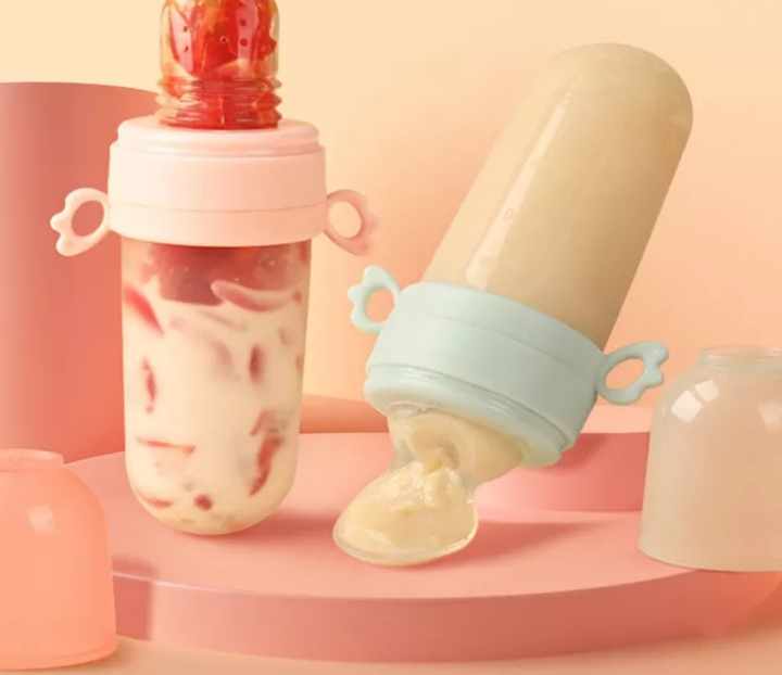 Baby Products 2022 Baby Tilt Feeding and Nursing Other Baby Feeding Products Baby Bottle 40ml Silicone Feeding Spoon 