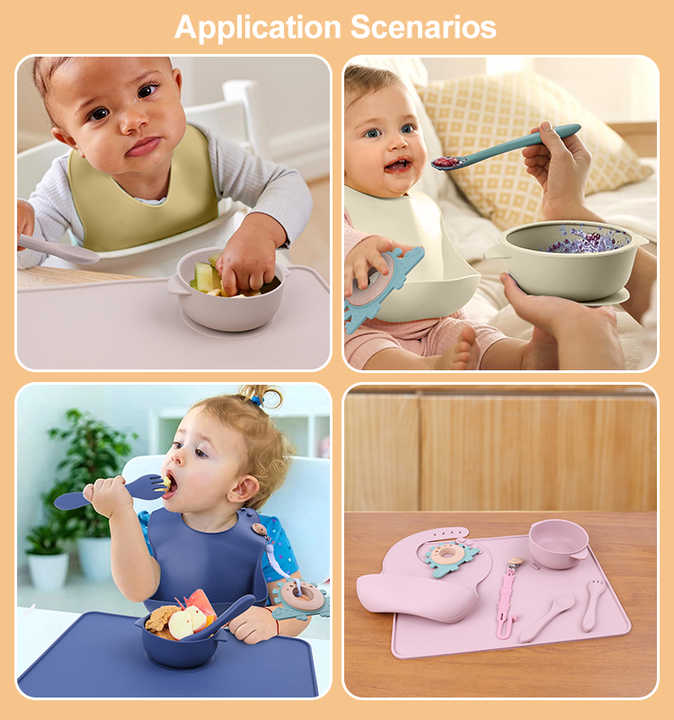 أواني شفط من السيليكون للأطفال حديثي الولادة