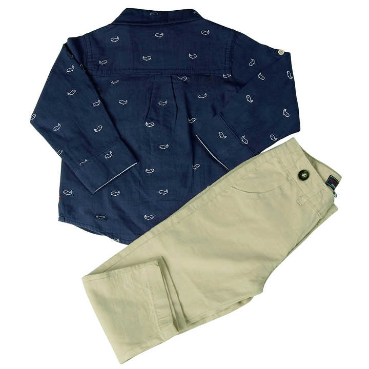 Boys' pants with a stylish shirt 