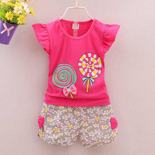 Baby Girl Summer Clothes Sets Short 