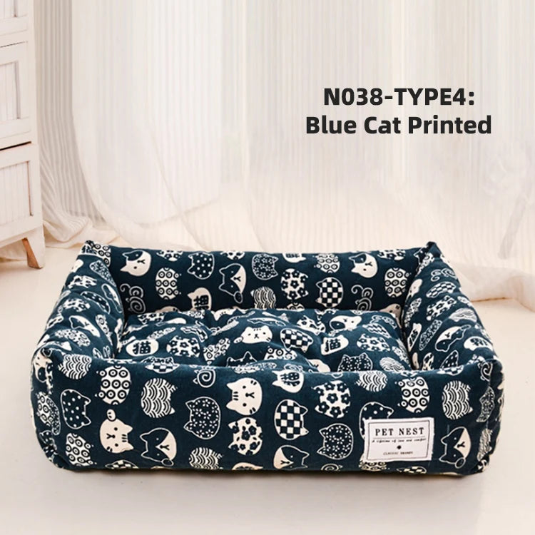 كبير متوسط الكلاب القطط للماء مكافحة زلة أسفل الحيوانات الأليفة سرير لينة أريكة سرير كلب- مفارش