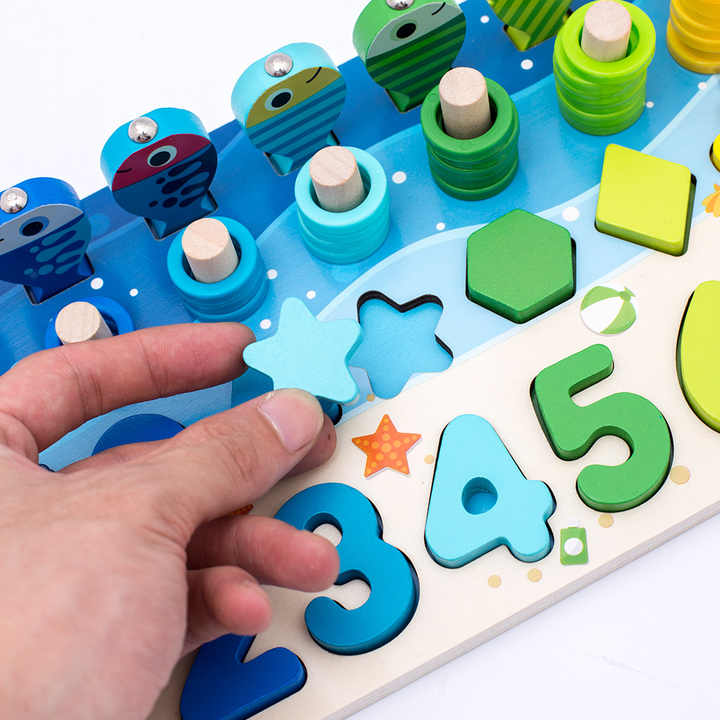 Zhiqu Logarithm Board for Kids Digital Shape. 