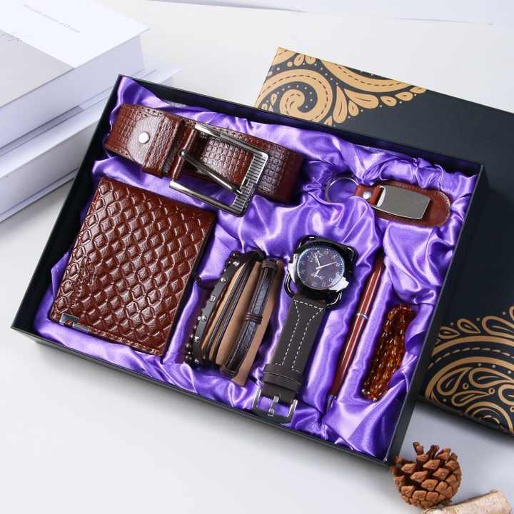 Watch Wallet Belt Bracelet Keychain Box Rosary for Men 