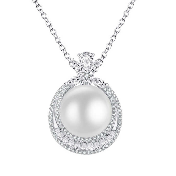 جموعة مجوهرات الزفاف النسائية من الفضة -  Fashion Pearl Jewelry Sets Bridal Jewelry Set