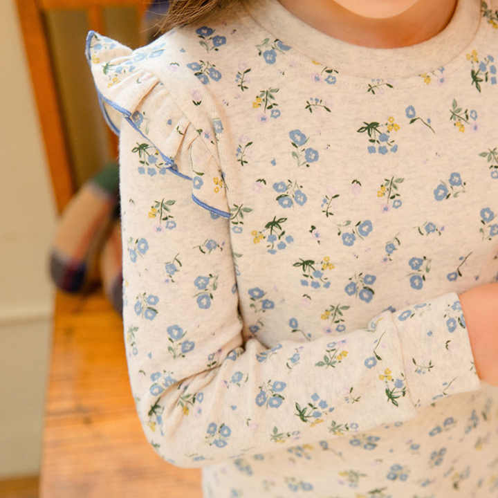 Girls' long-sleeved sleepwear set 