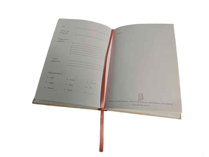 Baghdad Spiritual Lined White Notebook with Ribbon