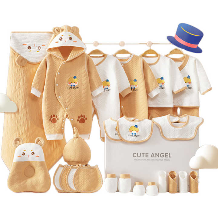 Custom Cotton Newborn Baby Clothes Sets, Boxless Baby Clothes Sets 22, 24 or 26 Newborn Baby 