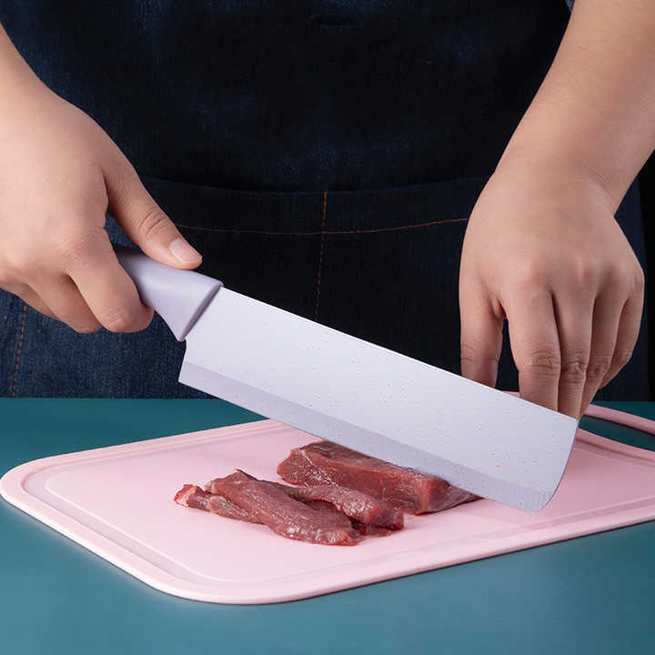 سكين مطبخ ملونة من ست قطع من الفولاذ المقاوم للصدأ متعددة الوظائف6-Piece Colorful Multifunctional Stainless Steel Kitchen Knife