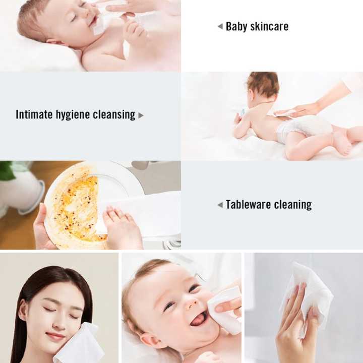 OEM Large Size 20*20cm Disposable Cotton Wipes 