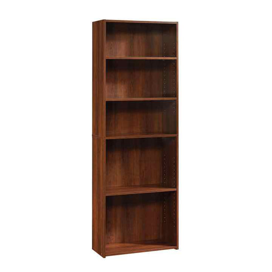 Bookshelf with Adjustable Storage Shelves, in Brook Cherry 