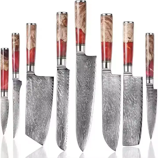 Luxury Damascus Knives 