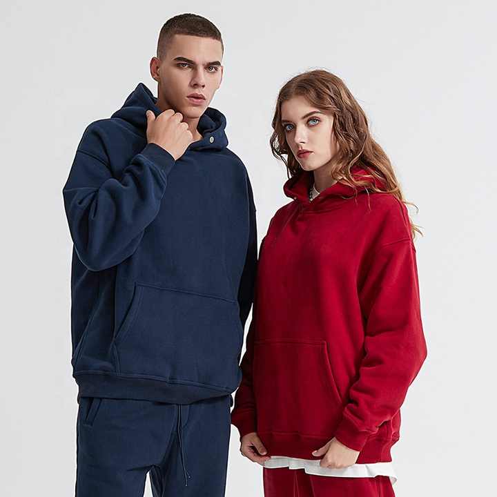 هودي رجالي كبير الحجم من الصوف القطبي . Men's Oversized Heavy Polar Fleece Hoodie