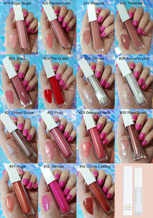 Waterproof glossy lip gloss 