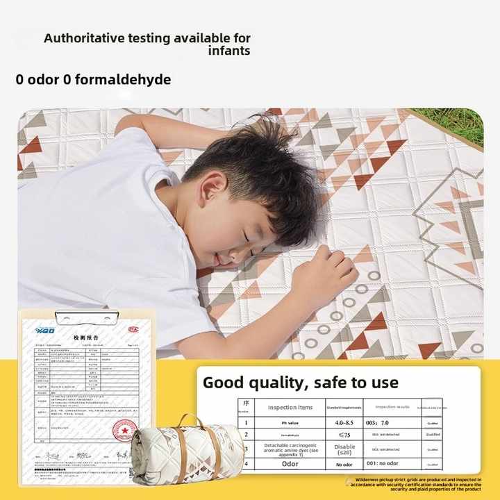 Portable Foldable Waterproof Tent Mat Thickened Aluminum Mold Beach Tent Mat 