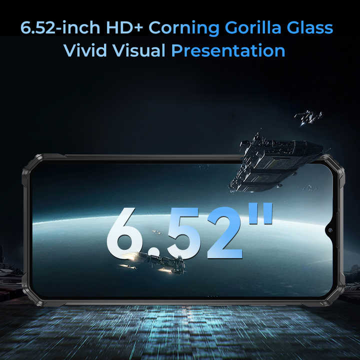 OUKITEL WP36 6.52" HD+ Display 8GB+128GB 10600mAh Android 13 OUKITEL WP36 Rugged Smartphone with 6.52" HD+ Display 