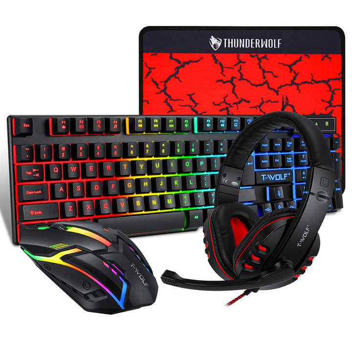 illuminated wired keyboard