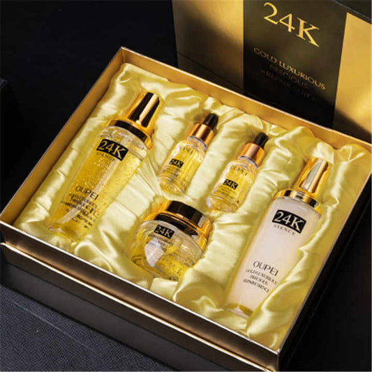 Gold Toner Face Cream Emulsion Facial Essence Sets