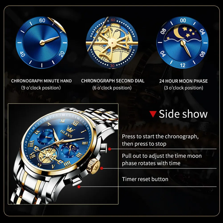 OLEVS Men's Watch Top Brand Classic 