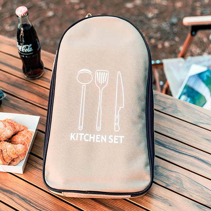 Portable Outdoor Camping Kitchen Utensil Storage Bag. 