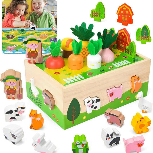 Multifunctional Wooden Baby Early Education. 