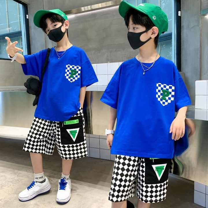 Boys' shorts, casual summer clothes, made of cotton