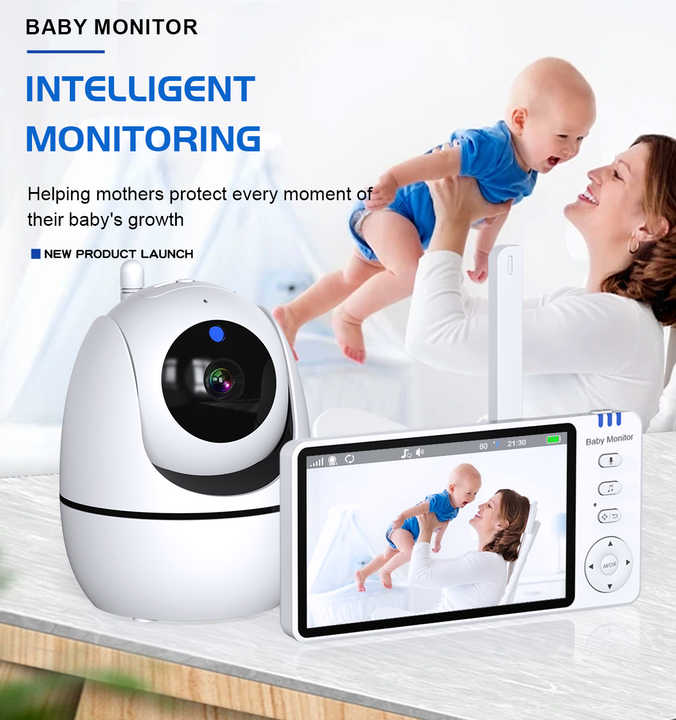 ABM501 5-Inch 1080p Wireless Video Baby Monitor PTZ. 