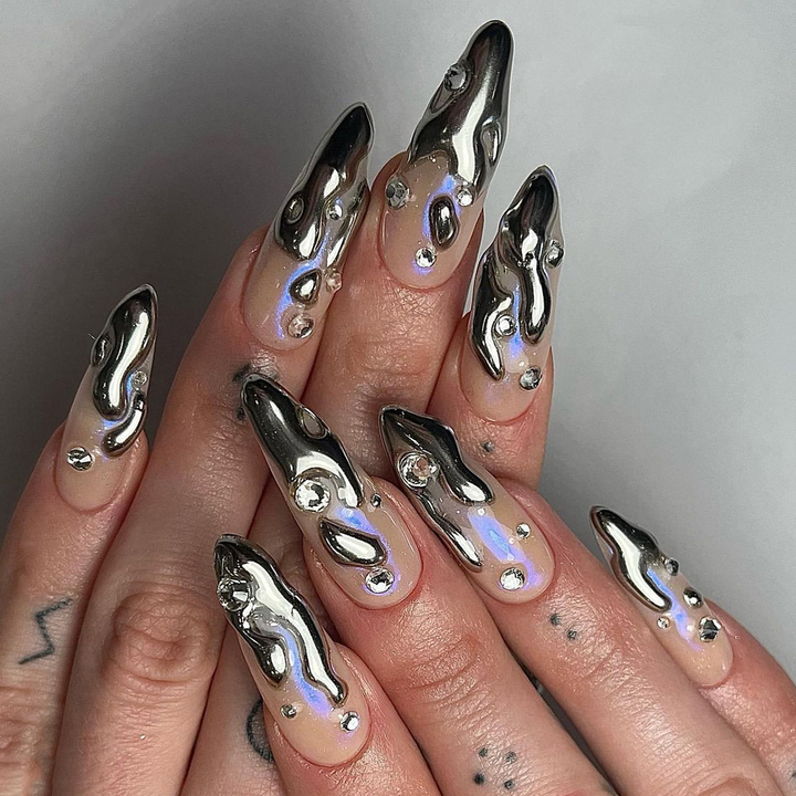 Acrylic Artificial Finger Fake Nails 