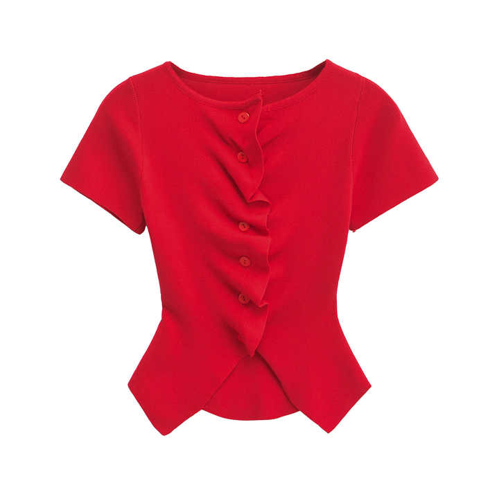 Short sleeves, elegant blouses 