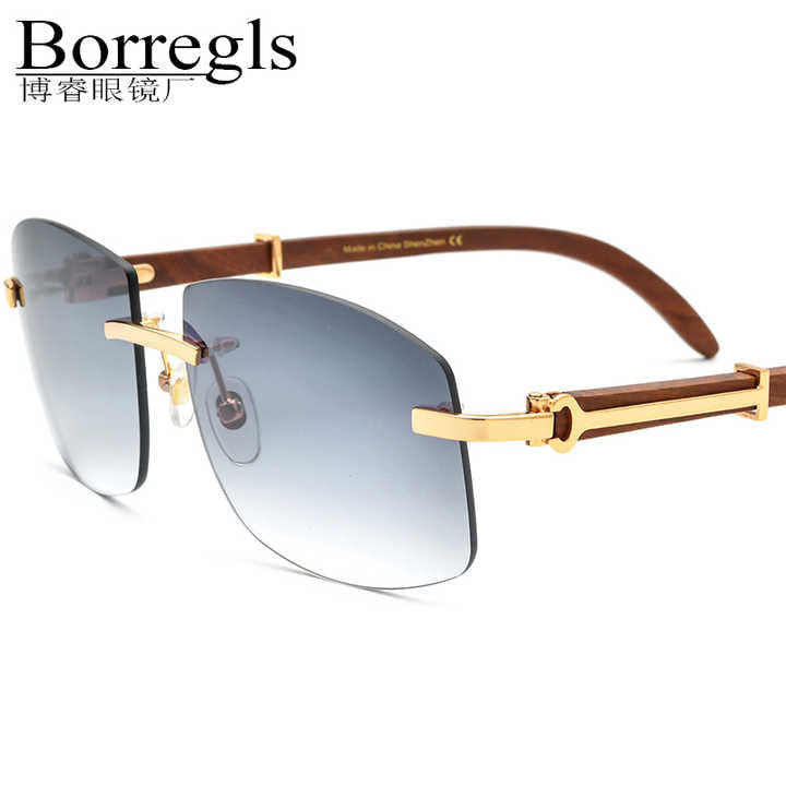 Rimless Square Sunglasses