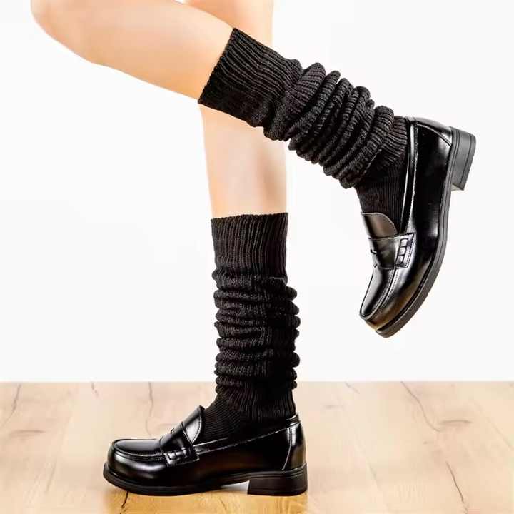 Pairs Pack Casual Lady Calf Socks 